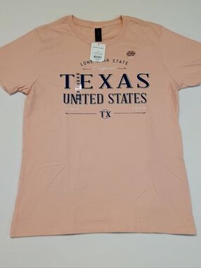 Texas Graphic Tee - Light Peach Women’s Size M